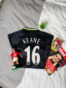 1998-99 Manchester United Away Shirt Keane #16 | Good | M