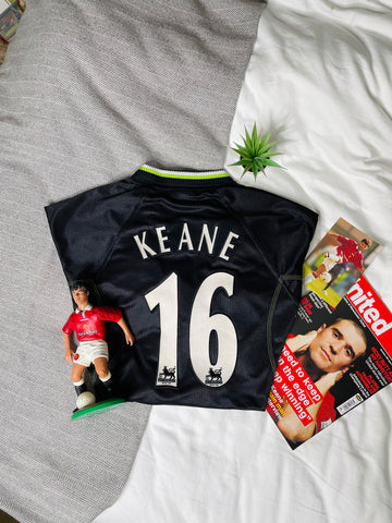 1998-99 Manchester United Away Shirt Keane #16 | Good | M