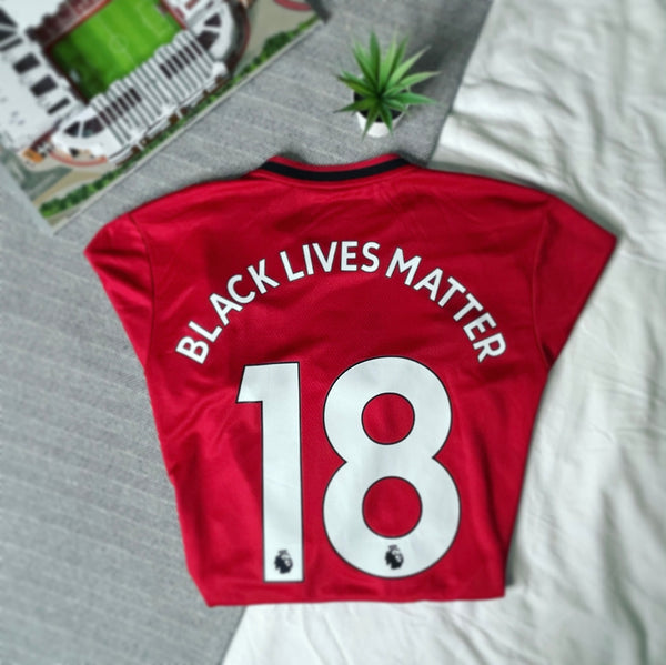 2019-20 Manchester United Treble Anniversary Home 'Black Lives Matter' Shirt | Fernandes #18 | BNWT | M