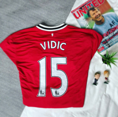 2011-12 Manchester United Home Shirt Vidic #15 | Mint | XL