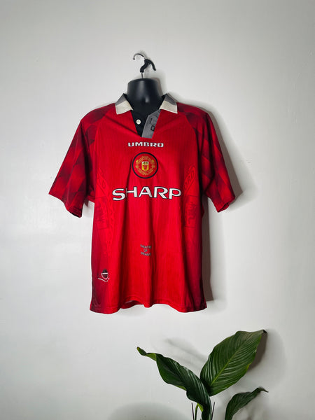 1996-98 Manchester United Home Shirt | Keane #16 | Good | L