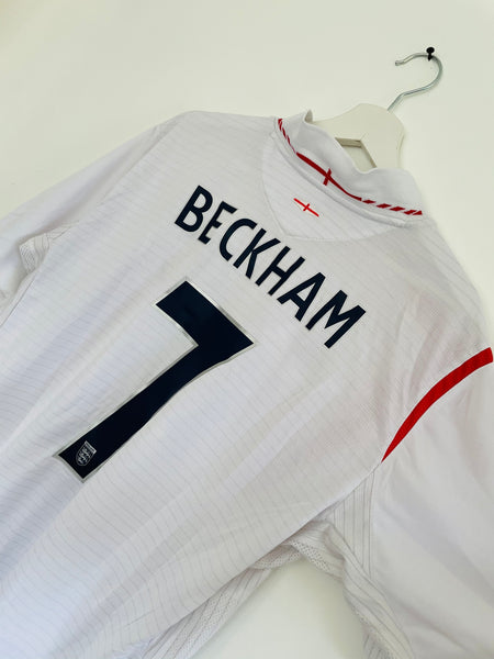 2005-07 England Home Shirt |Beckham #7 | Very Good | XL