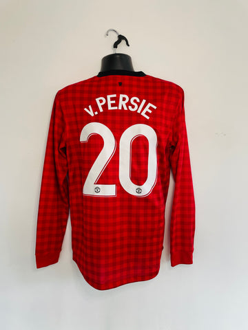 2012-13 Manchester United Home Longsleeve Shirt | van Persie #20 | Mint | M