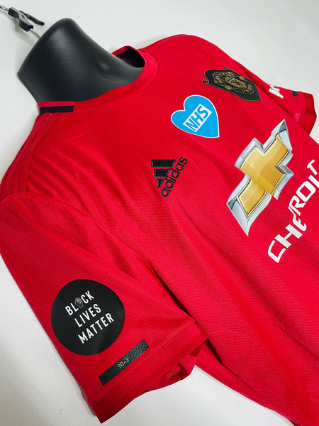 2019-20 Manchester United Home 'Black Lives Matter' Shirt | Fernandes #18 | BNWT | L