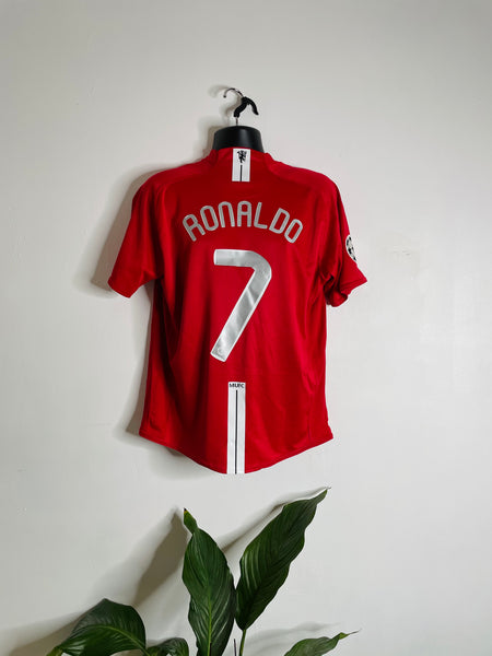 2007-09 Manchester United Home Shirt Ronaldo #7 | Mint | L