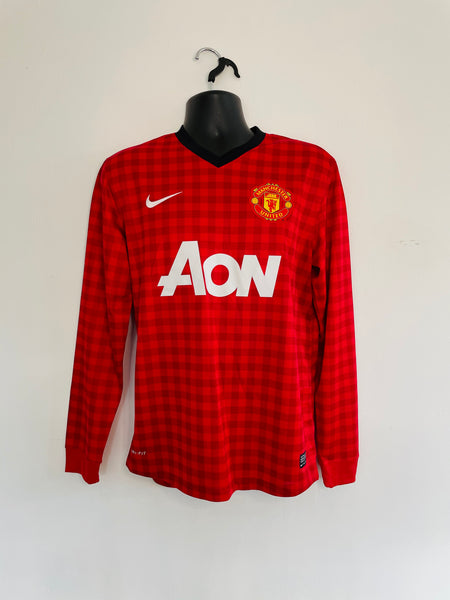 2012-13 Manchester United Home Longsleeve Shirt | van Persie #20 | Mint | M