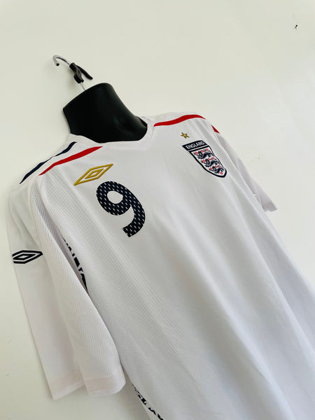 2008-10 England Home Shirt | Rooney #9 | Mint | XL