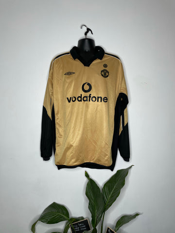 2001-02 Manchester United Longsleeve Third Reversible Centenary Shirt Giggs #11 | Good | XXL
