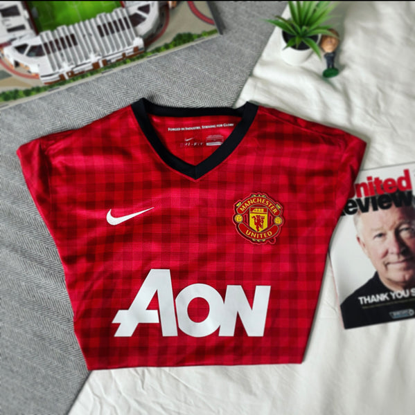 2012-13 Manchester United Home Longsleeve Shirt | van Persie #20 | Mint | M
