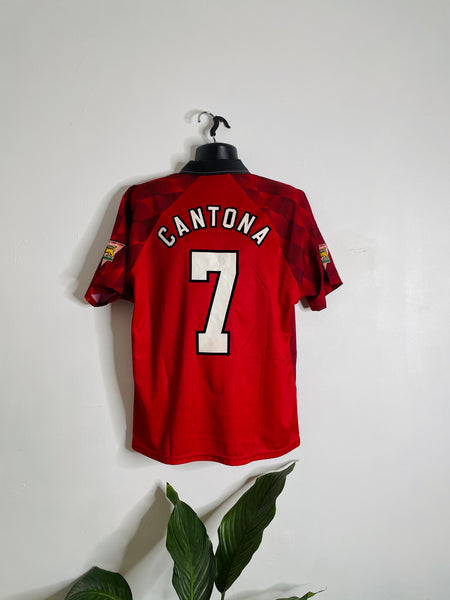 1996-98 Manchester United Limited Edition FA Cup Home Shirt Cantona #7 | Mint | L