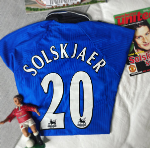 1996-98 Manchester United Third Shirt Solskjaer #20 | Very Good | XL