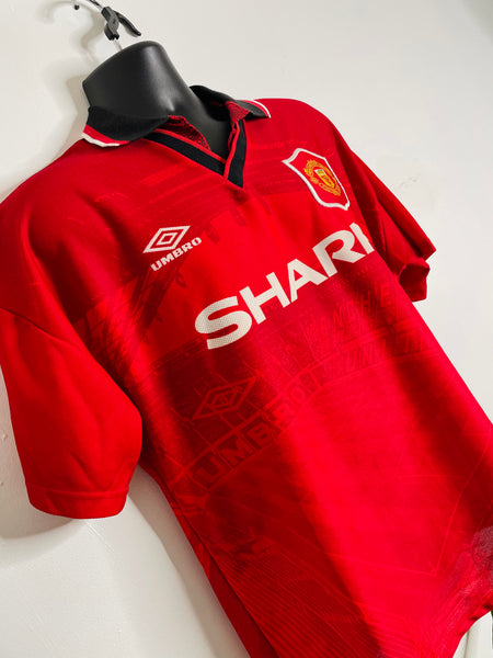 1994-96 Manchester United Home Shirt Beckham #24 | Mint | L