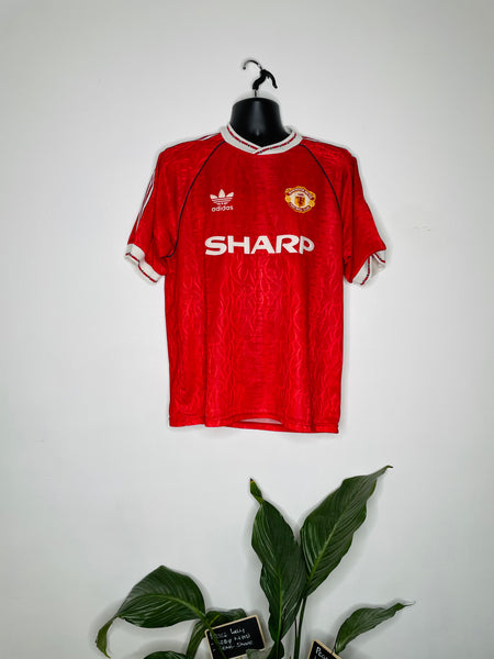 1990-92 Manchester United Home Shirt | Robson #7 | Mint | Medium