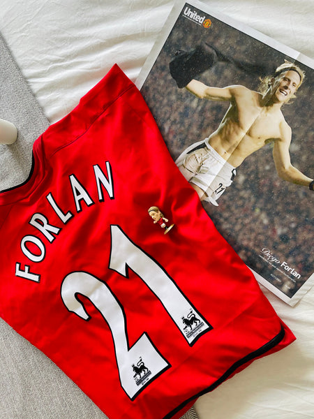 2002-04 Manchester United Home Shirt | Forlan #21 | Good | XL