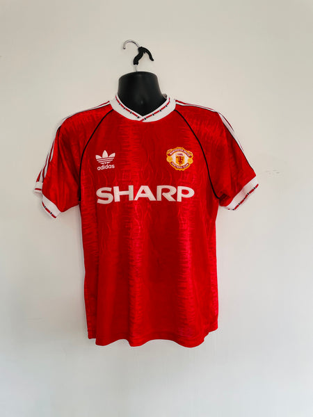 1990-92 Manchester United Home Shirt | Robson #7 | Mint | Medium