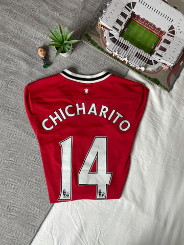 2011-12 Manchester United Home Shirt | Chicharito #14 | Very Good | S
