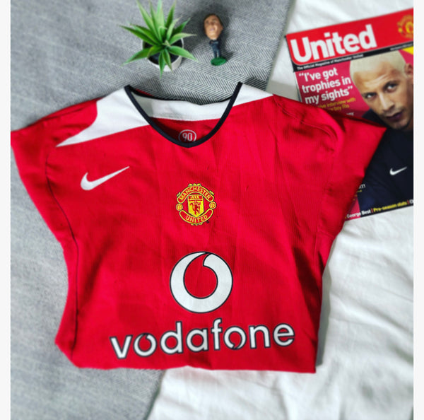 2004-06 Manchester United Home Shirt | Rooney #8 | Very Good | Large