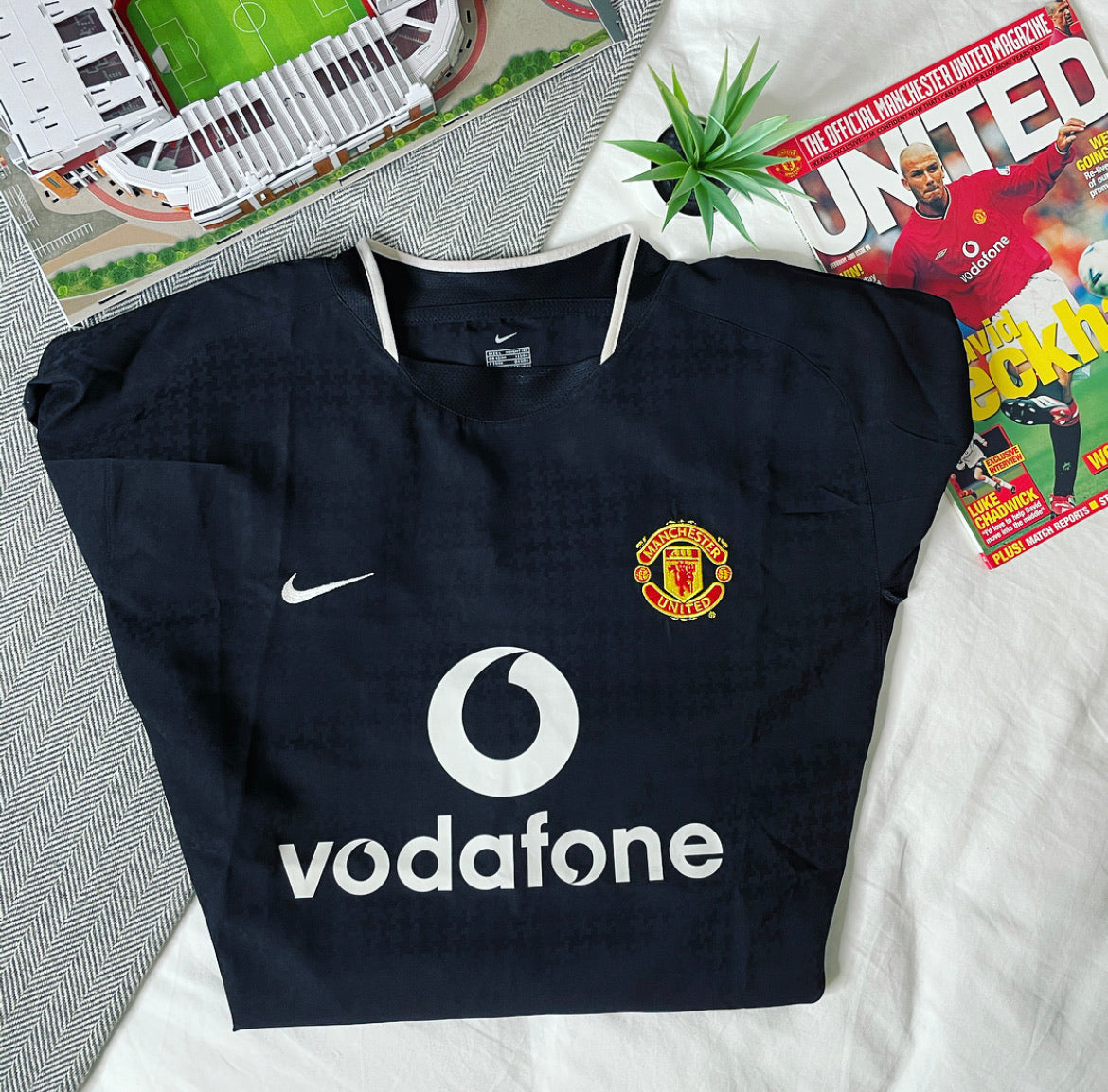 2003-05 Manchester United Away Shirt Scholes #18 | Good | L