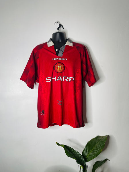 1996-98 Manchester United Home Shirt | Very Good | XL
