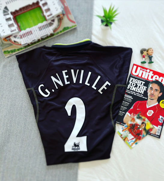 1998-99 Manchester United Away Shirt | G. Neville #2  | Very Good | L