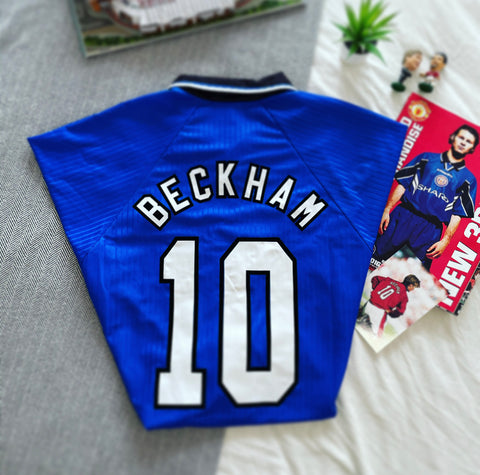 1996-98 Manchester United Third Shirt | Beckham #10 | Mint | Large