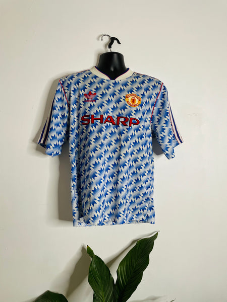 1990-92 Manchester United Away Shirt Robson #7 | Excellent | XL