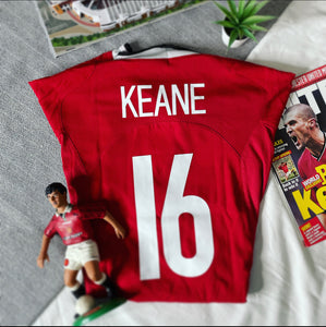 2004-06 Manchester United Home Shirt Keane Testimonial Edition | Keane #16 | Mint | S