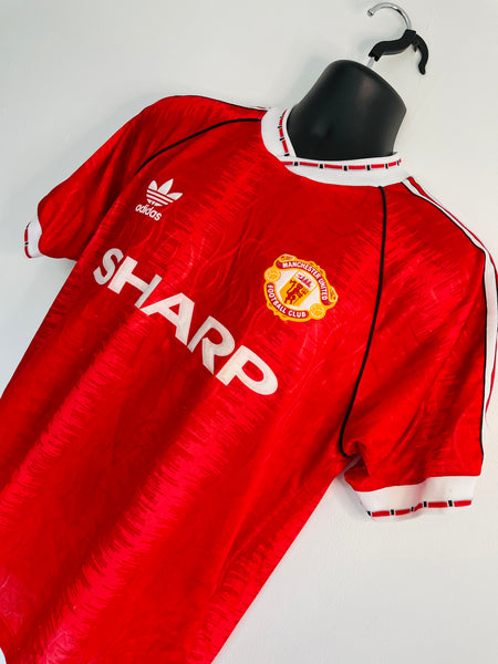 1990-92 Manchester United Home Shirt | Robson #7 | Mint | Medium