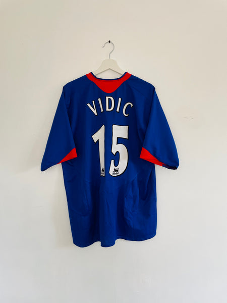 2005-06 Manchester United Away Shirt | Vidic #15 | Mint | XL