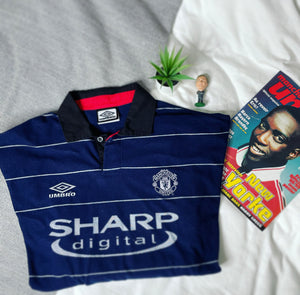 1999-00 Manchester United Away Yorke #19 | Mint | L