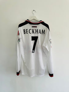1997-99 Manchester United Away Longsleeve Shirt | Beckham #7 | Excellent | XXL