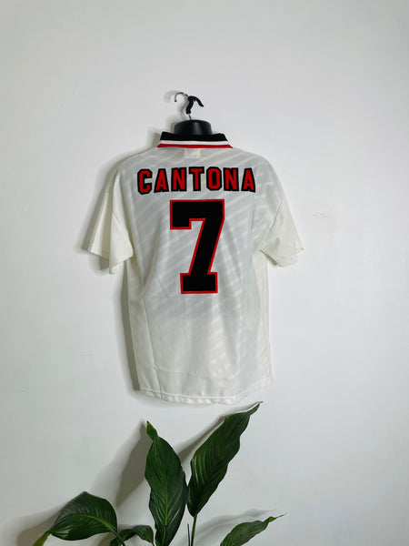 1996-97 Manchester United Away Shirt Cantona #7 | Very Good | L