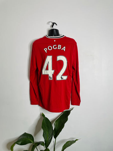 2011-12 Manchester United Home Shirt Longsleeve Pogba #42 | Mint | XL