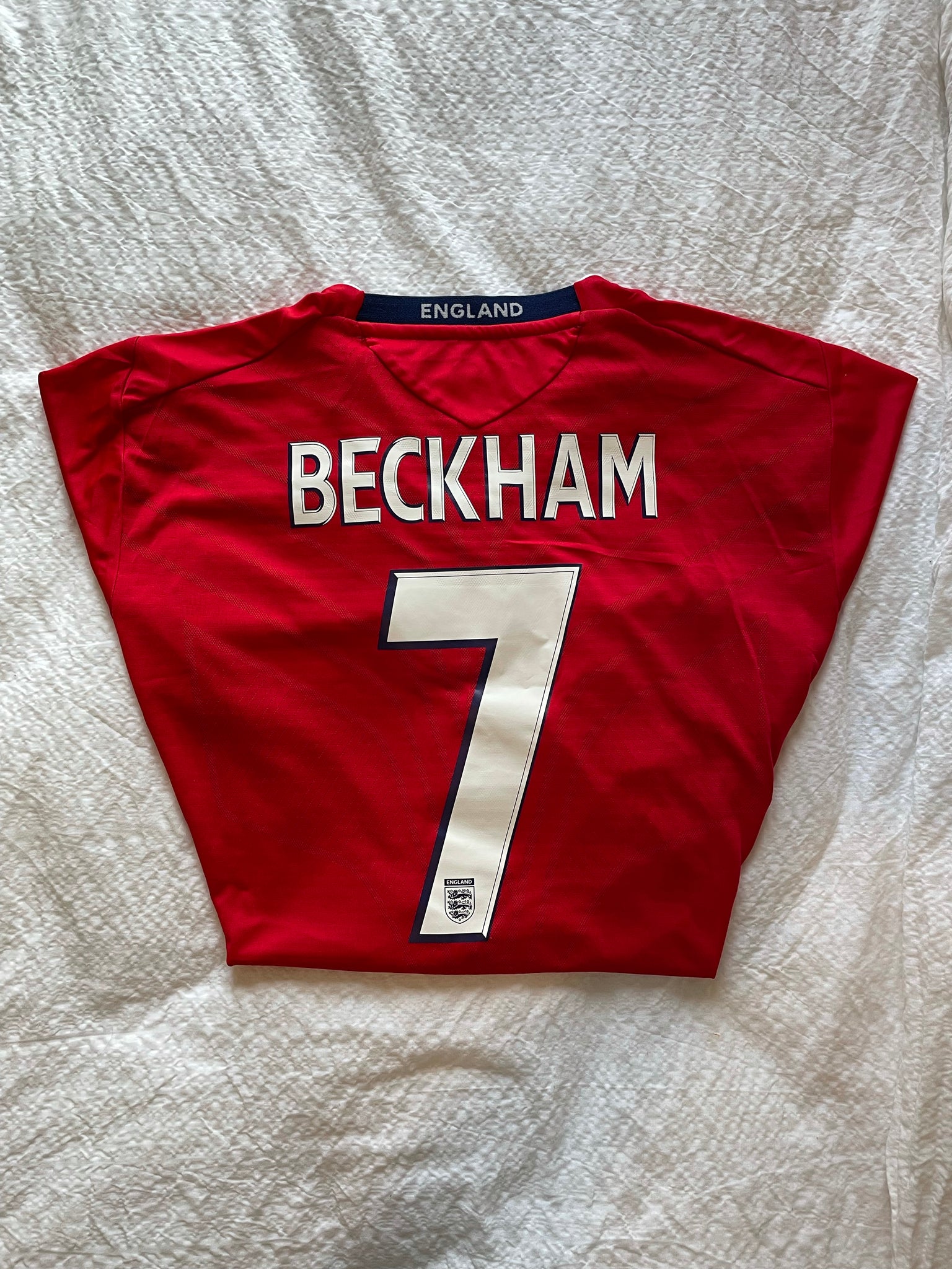 2008-10 England Home Shirt |Beckham #7 | Mint | XL