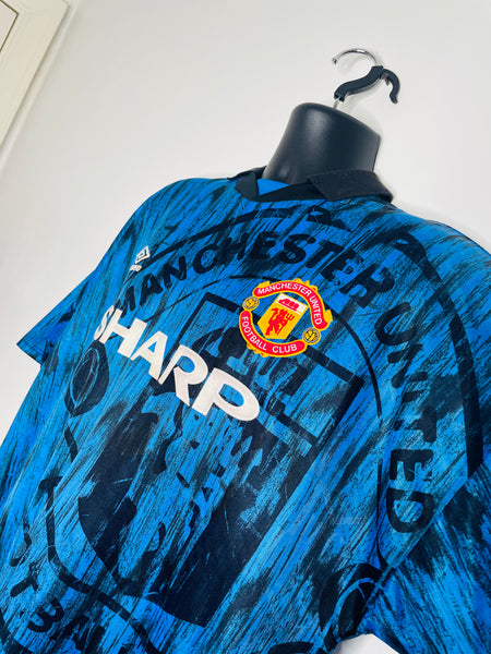 1992-93 Manchester United Away Shirt | Cantona #7 | Very Good | Large