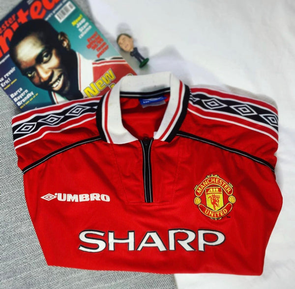 1998-2000 Manchester United Home Shirt Beckham #7 | Mint | L