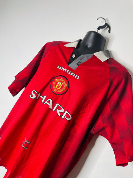 1996-98 Manchester United Home Shirt | Solskjaer #20 | Good | Large