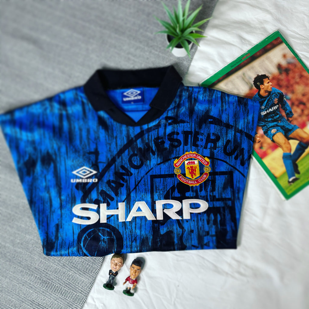 Maillot reproduit Manchester United 1992 - 1993 Away Umbro #7 Maillot reproduit Manchester United 1992 - 1993 Away Umbro #7