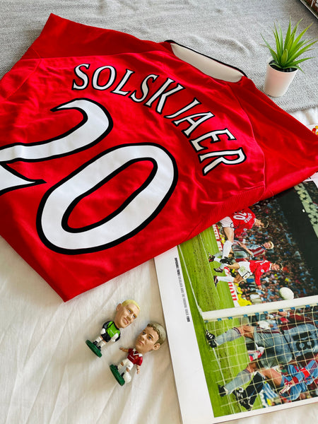 1997-99 Manchester United European ‘Treble’ Shirt | Solskjaer #20 | Mint | XXL