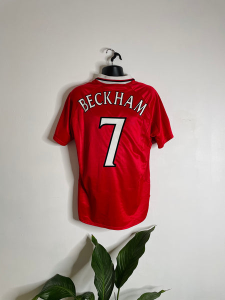 1997-99 Manchester United European ‘Treble’ Shirt Beckham #7 | Very Good | XL