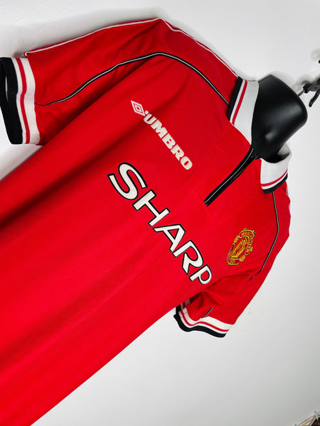 1998-2000 Manchester United Home Shirt Beckham #7 | Very Good | L