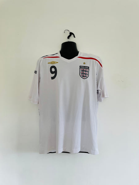 2008-10 England Home Shirt | Rooney #9 | Mint | XL