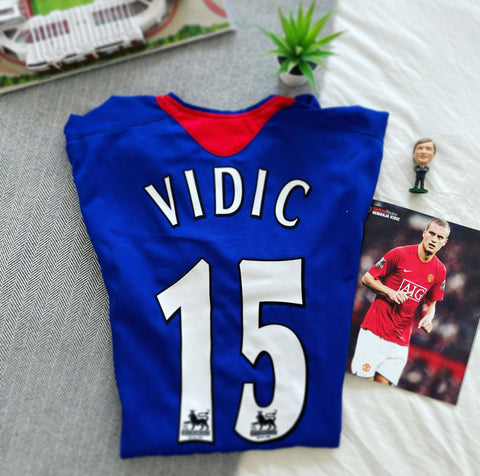 2005-06 Manchester United Away Shirt | Vidic #15 | Mint | XL