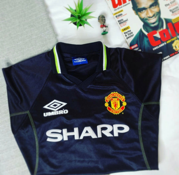 1998-99 Manchester United Away Shirt Keane #16 | Good | M