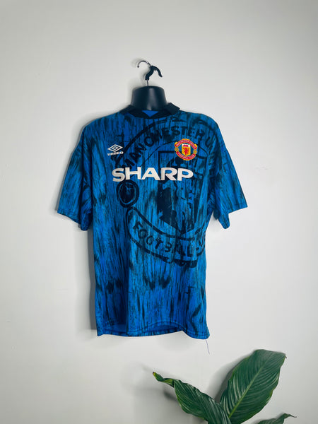 1992-93 Manchester United Away Shirt | Cantona #7 | Mint | XL