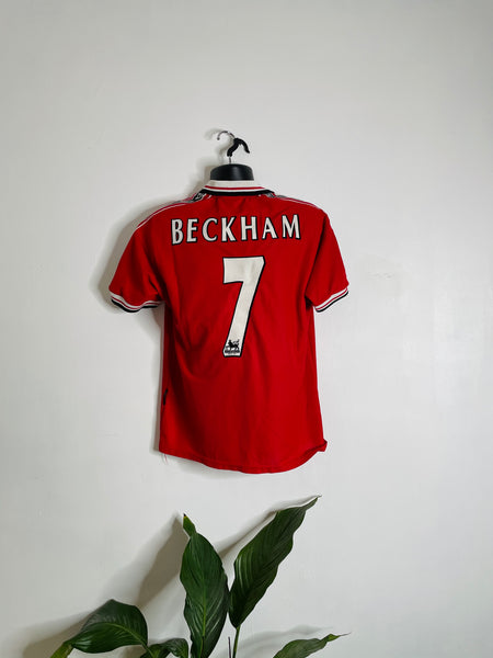 1998-2000 Manchester United Home Shirt Beckham #7 | Mint | L