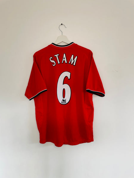 2000-02 Manchester United Home Shirt | Stam #6 | Mint | M