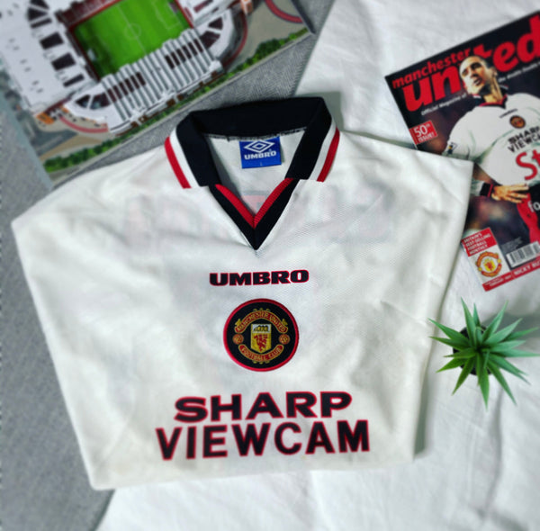 1996-97 Manchester United Away Shirt Beckham #10 | Very Good | XL