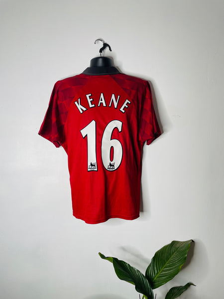 1996-98 Manchester United Home Shirt | Keane #16 | Good | L