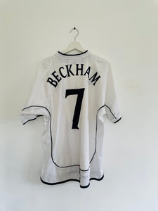 2002-04 England Home Shirt |Beckham #7 | Very Good | XL